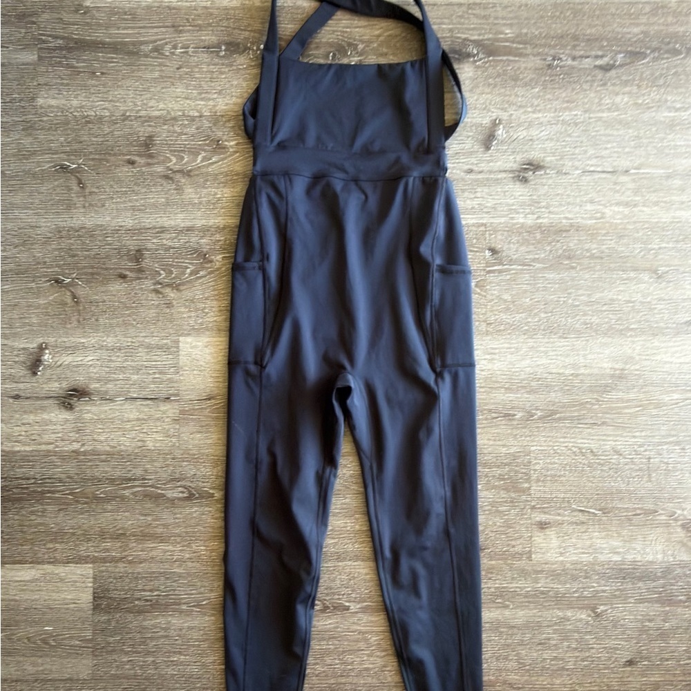 Free People Charcoal Jumpsuit